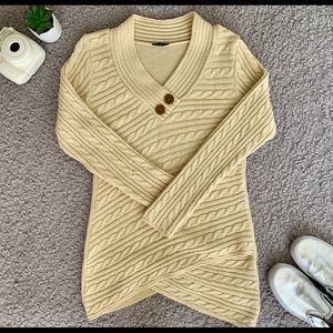 Venus Button Wrap Sweater